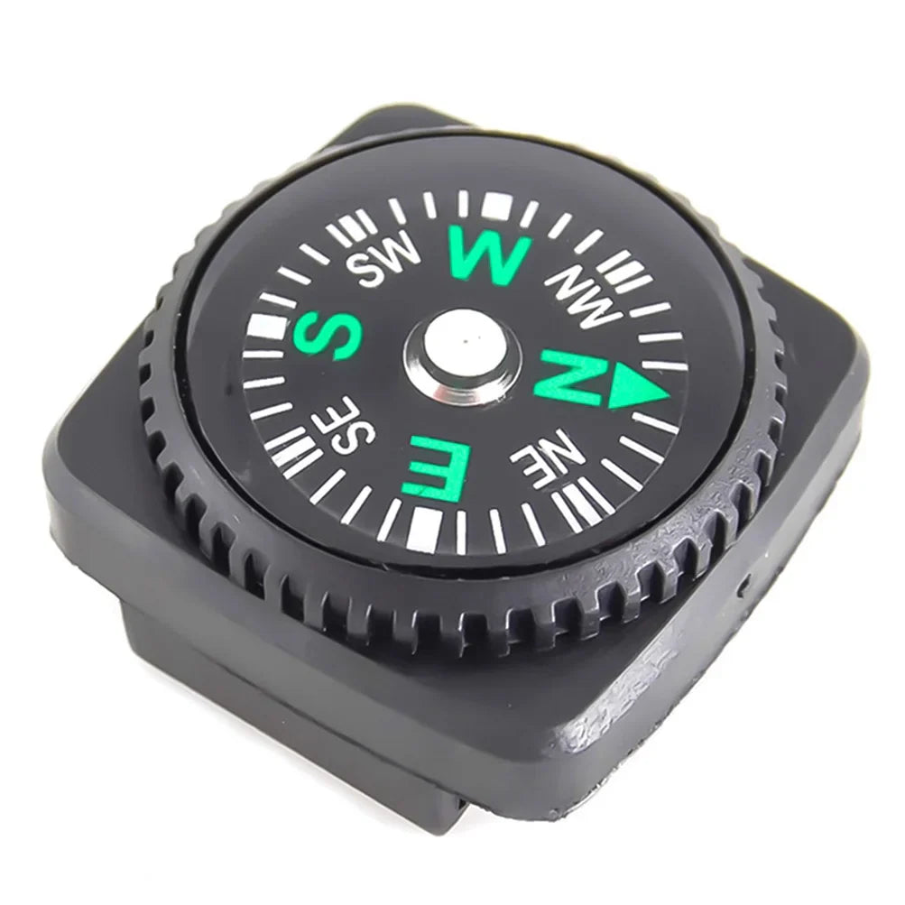 4-Pack Mini Belt Buckle Compass - Portable Button Compass for Paracord Bracelets, Watch Bands & Survival Kits