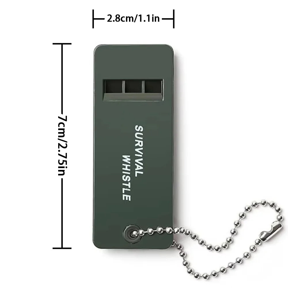 3-Frequency High-Decibel Survival Whistle - Triple-Tone Emergency Whistle for Hiking, Camping & Hunting
