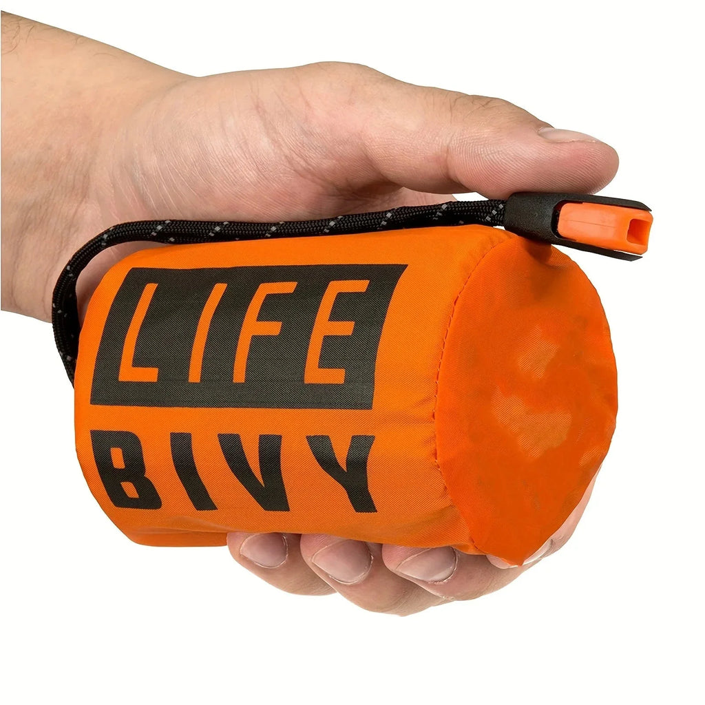 Emergency Survival Sleeping Bag – Portable Waterproof Mylar Thermal Bivy Sack for Camping & Rescue