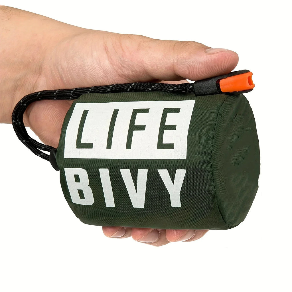 Emergency Survival Sleeping Bag – Portable Waterproof Mylar Thermal Bivy Sack for Camping & Rescue