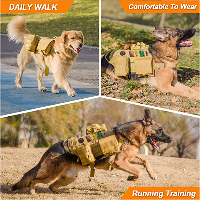 Tactical K9 Harness - Full Size - OCP