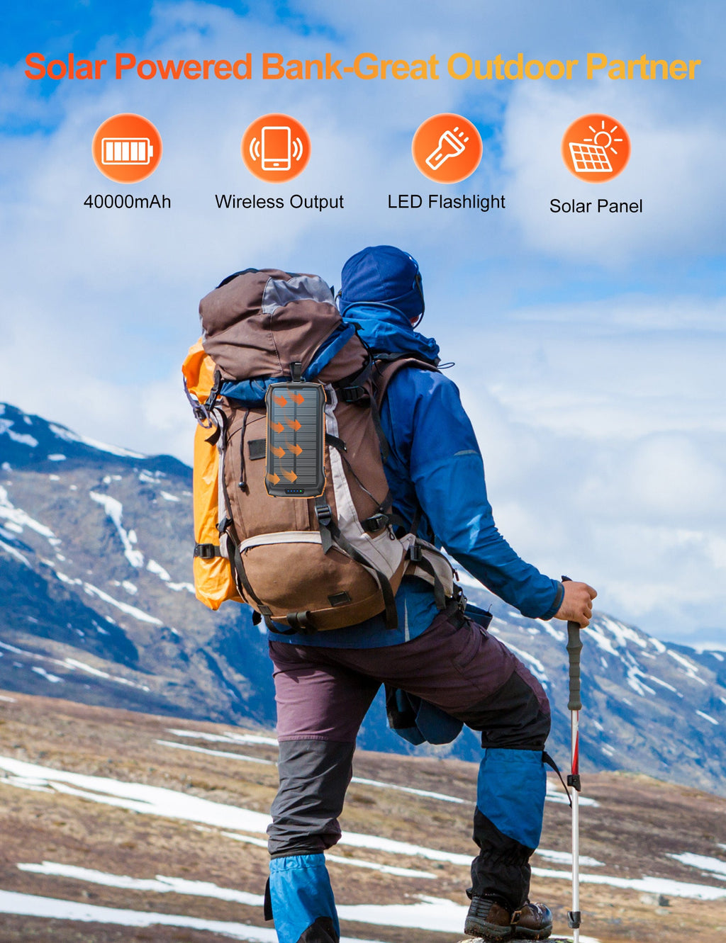 The Grid-Down 20,000mAh Rugged Power Bank (with Emergency Solar)