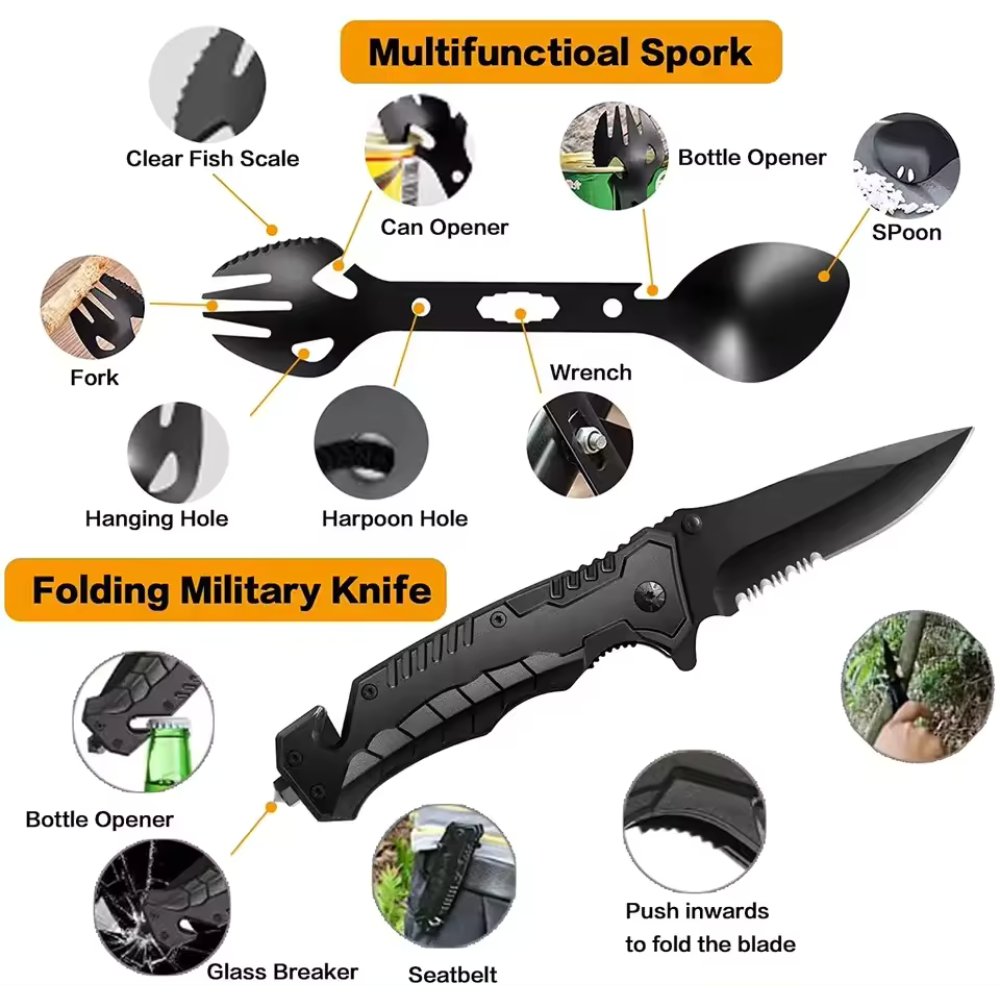 The Ultimate 31-in-1 Tactical Survival Kit