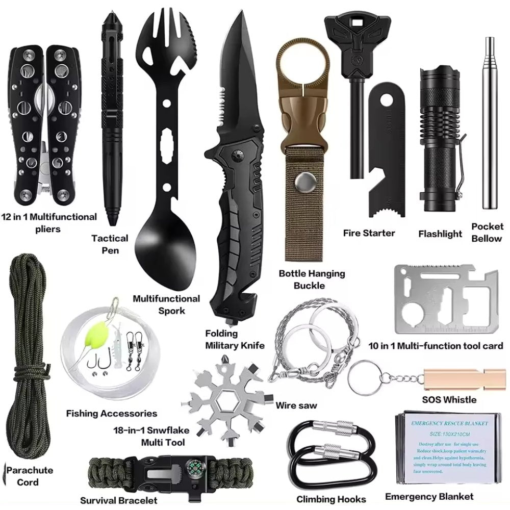 The Ultimate 31-in-1 Tactical Survival Kit