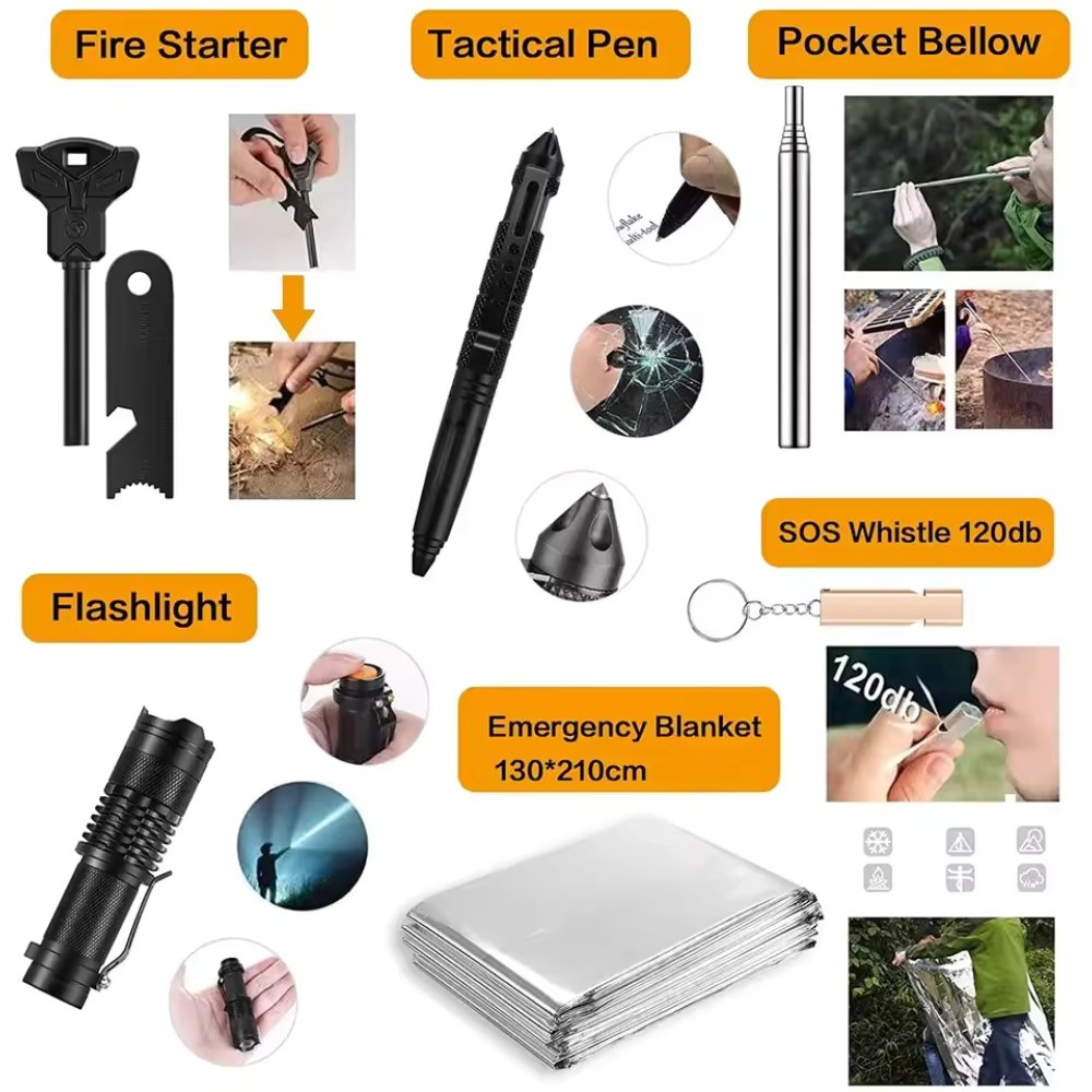 The Ultimate 31-in-1 Tactical Survival Kit