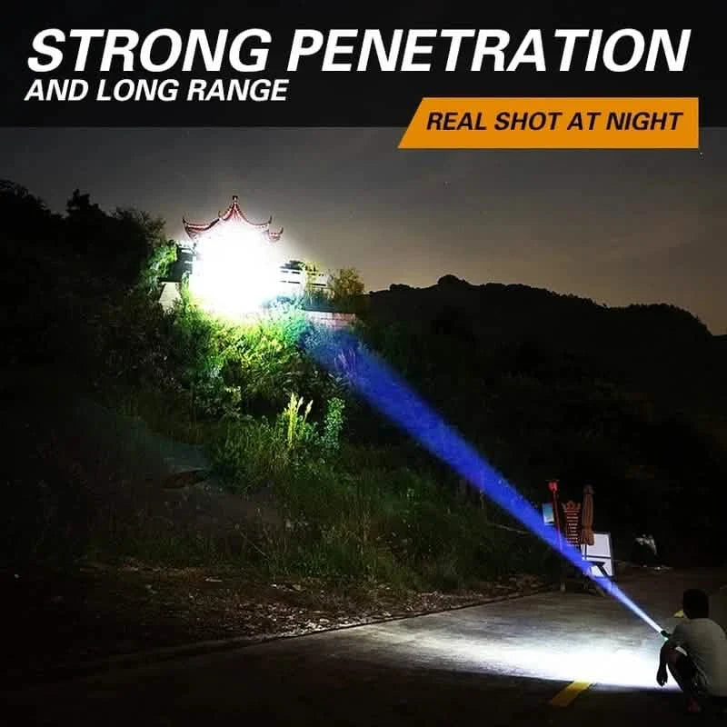 USB Rechargeable Strong Light Flashlight